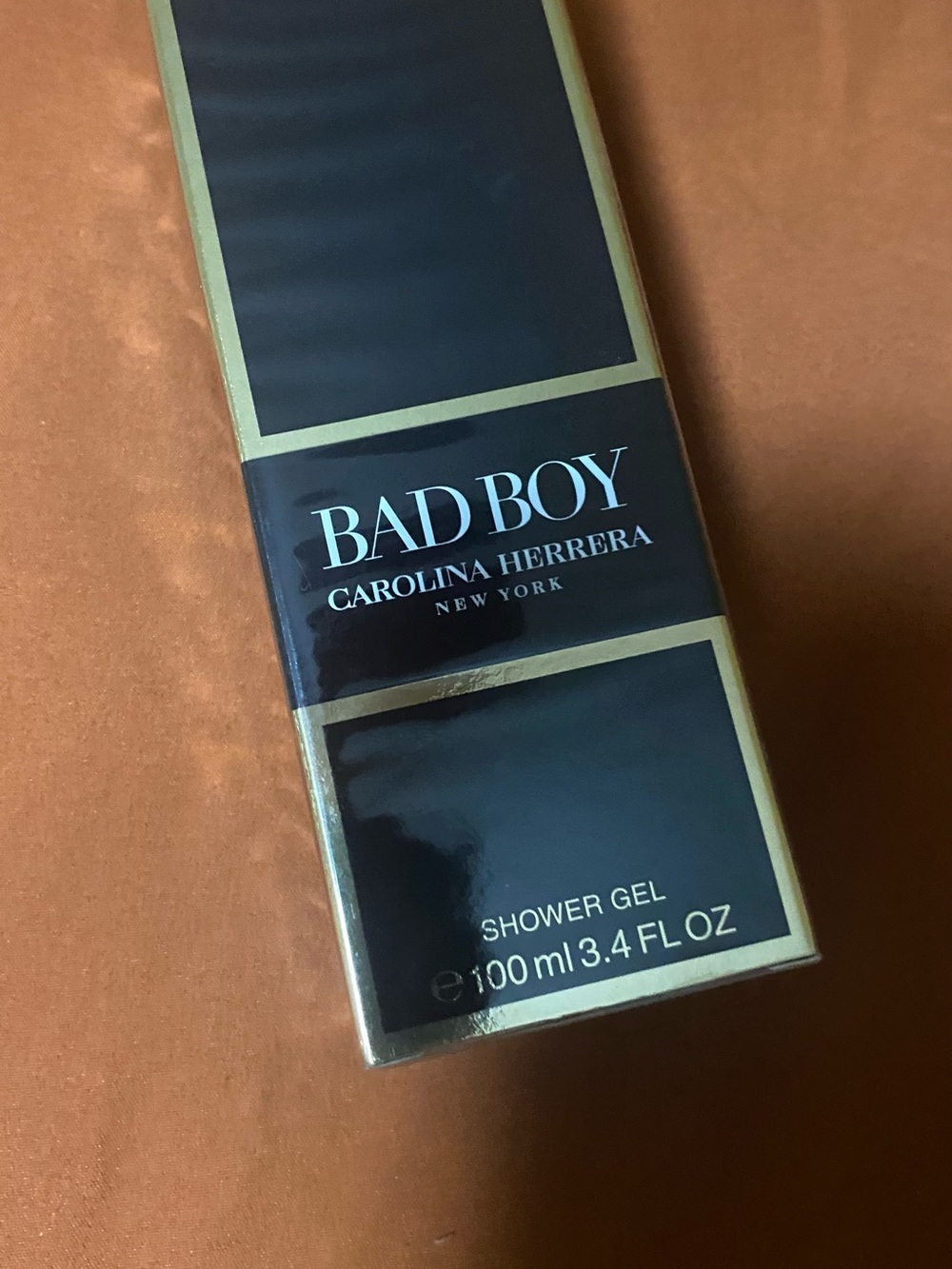 Carolina Herrera Bad Boy Shower Gel - Black with Gold Trim